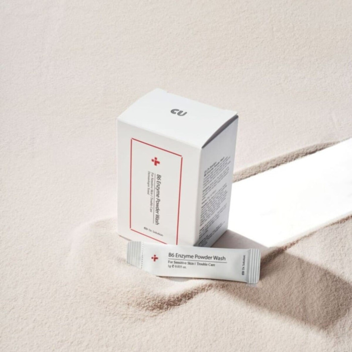 Энзимная Пудра в Стиках-Саше с Пиридоксином и Каламином CU SKIN Dr. Solution B6 Enzyme Powder Wash Sachet