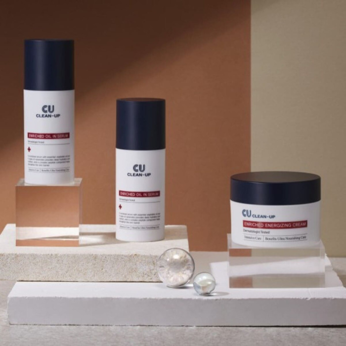Обогащенный Пептидный Крем для Лица с Коллагеном и Церамидами CU SKIN Clean-Up Enriched Energizing Cream