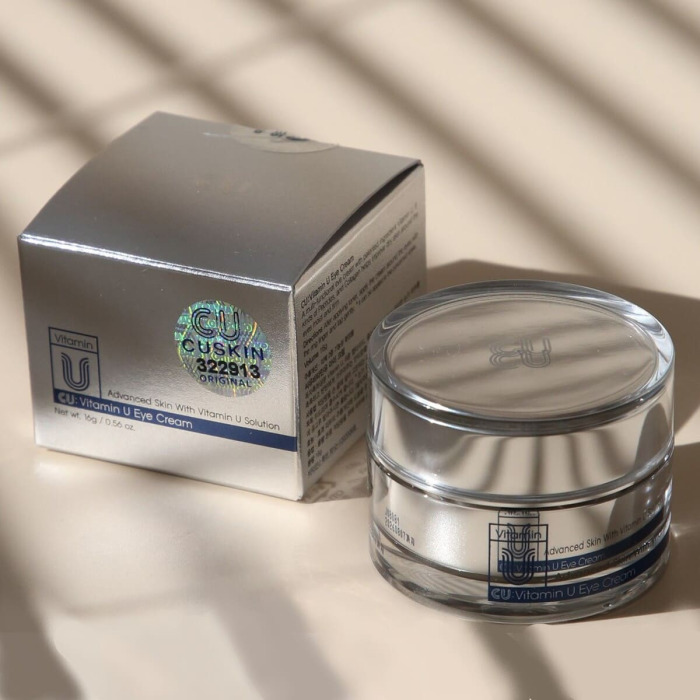 Лифтинг-Крем с Витамином U и Пептидами для Зоны Вокруг Глаз CU SKIN Vitamin U Eye Cream