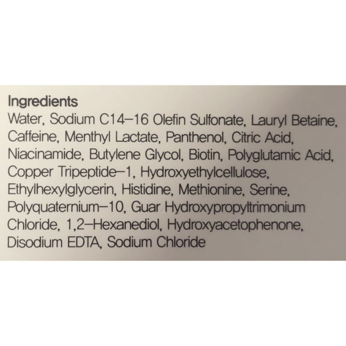 Шампунь для Укрепления Волос с Пептидами CU SKIN Clean-Up Peptino Shampoo