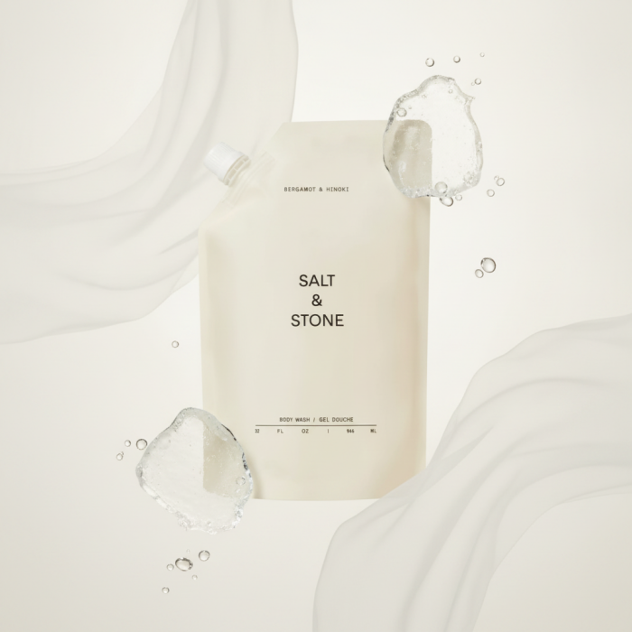 Антиоксидантный Гель для Душа с Ароматом Бергамота и Хиноки Salt & Stone Body Wash Bergamot & Hinoki
