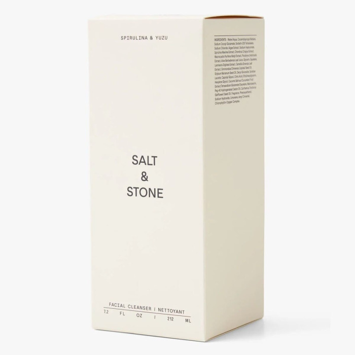 Очищающий Гель для Лица с Морскими Водорослями и Юзу Salt & Stone Spirulina & Yuzu Facial Cleanser