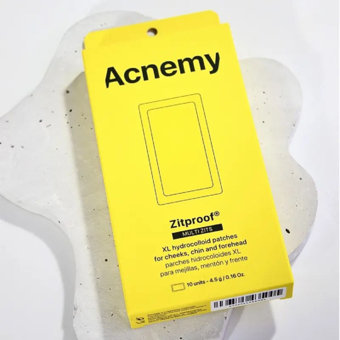 Гидроколлоидные Пластыри Размера XL для Лба, Подбородка и Щек Acnemy Zitproof Multizits