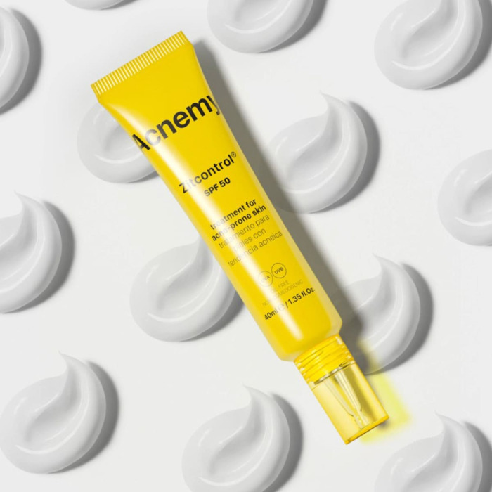 Солнцезащитный Крем для Кожи Лица, Склонной к Акне, Acnemy Zitcontrol SPF 50 Treatment for Acne-Prone Skin