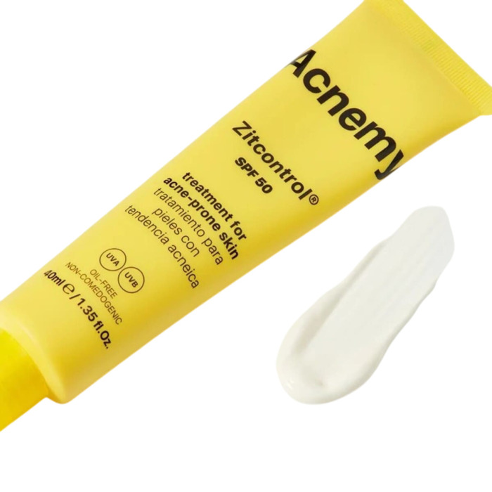 Солнцезащитный Крем для Кожи Лица, Склонной к Акне, Acnemy Zitcontrol SPF 50 Treatment for Acne-Prone Skin