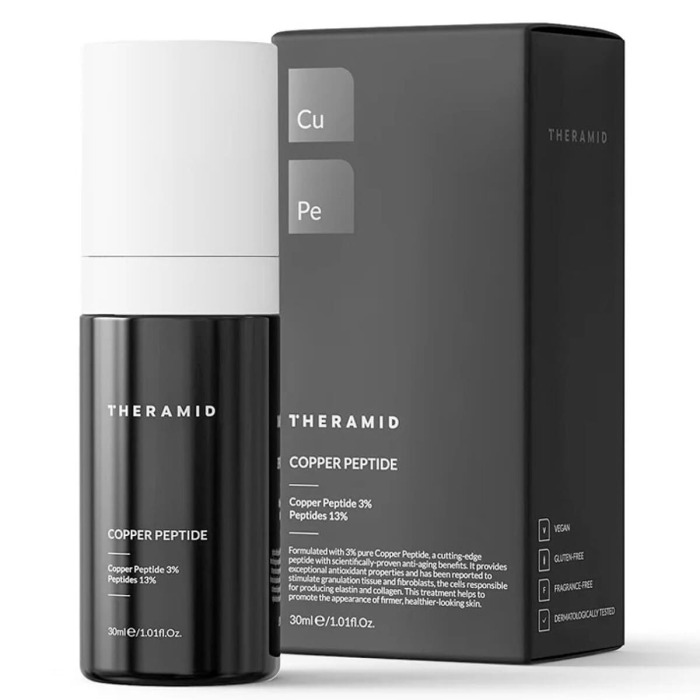 Антивозрастная Сыворотка для Лица с Пептидами Меди Theramid Copper Peptide