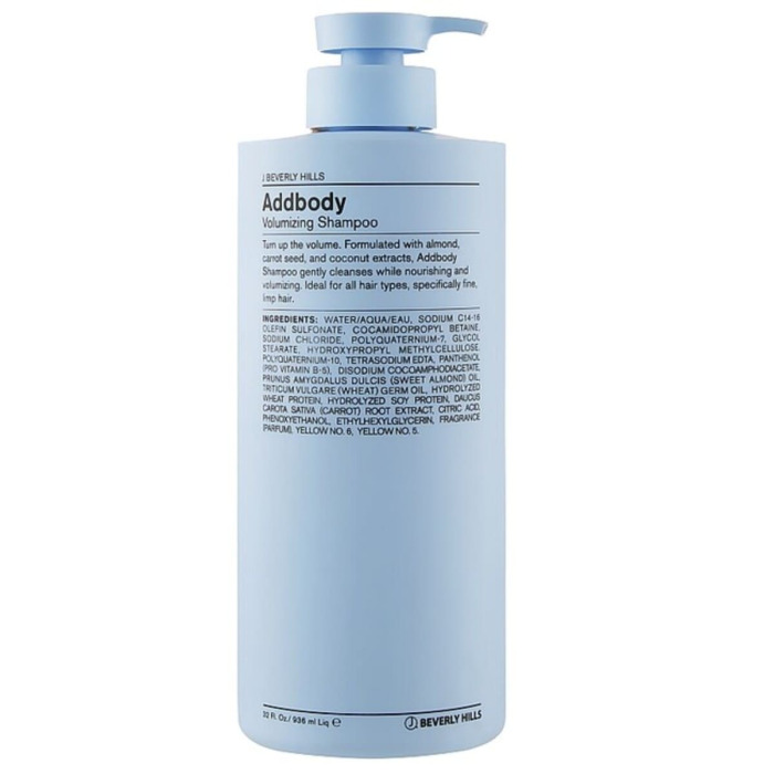 Шампунь для Придания Объема Волосам J Beverly Hills Addbody Volumizing Shampoo