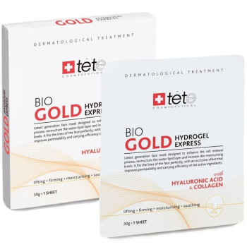 TETe Cosmeceutical Bio Gold Hydrogel Mask Гидрогелевая омолаживающая маска с коллоидным золотом