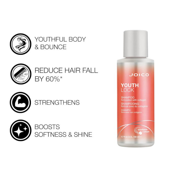 Шампунь с Коллагеном для Длинных/Зрелых Волос Joico YouthLock Shampoo Formulated with Collagen