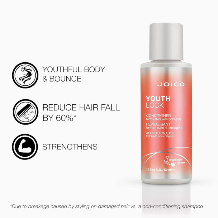 Кондиционер с Коллагеном для Длинных/Зрелых Волос Joico YouthLock Conditioner Formulated with Collagen