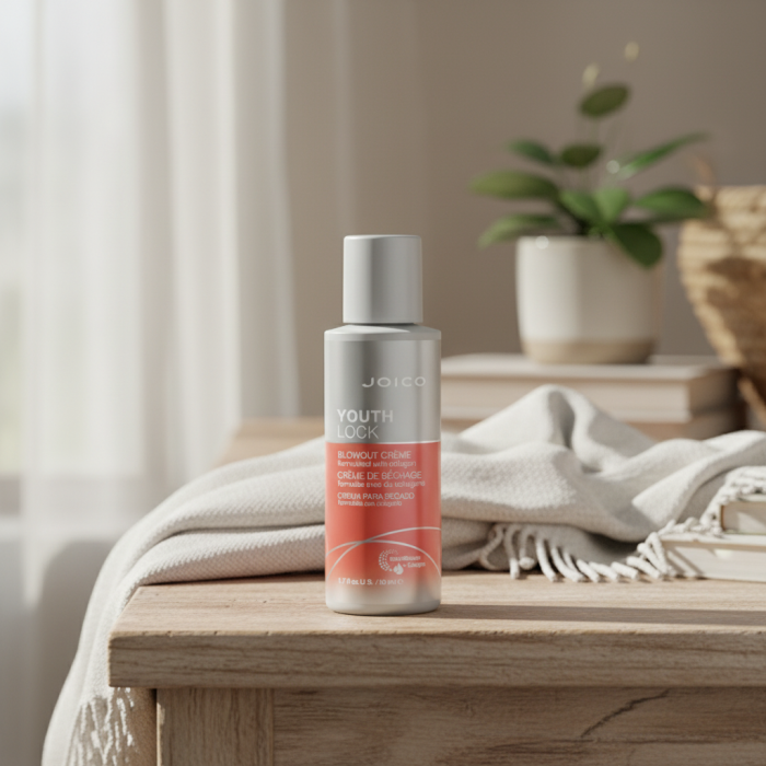 Крем с Коллагеном для Длинных/Зрелых Волос Joico YouthLock Blowout Creme Formulated with Collagen