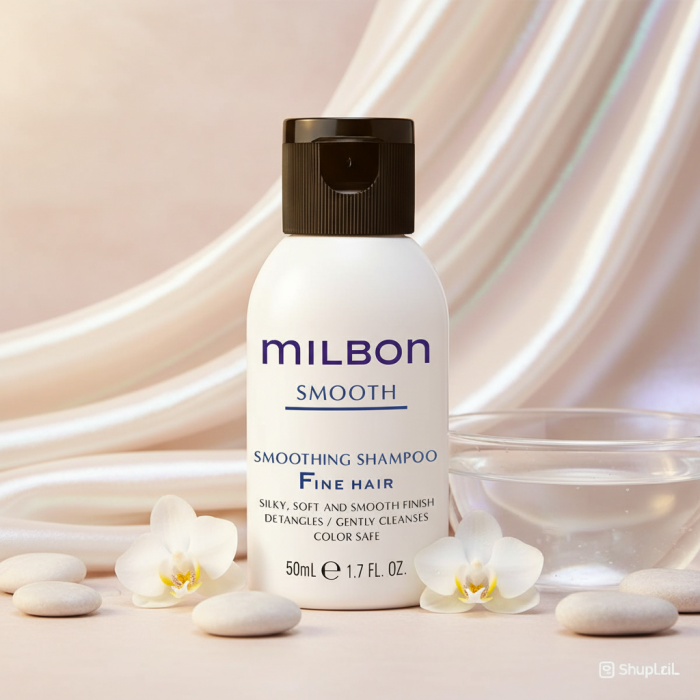 Разглаживающий Шампунь для Тонких Волос Milbon Smooth Smoothing Shampoo Fine Hair