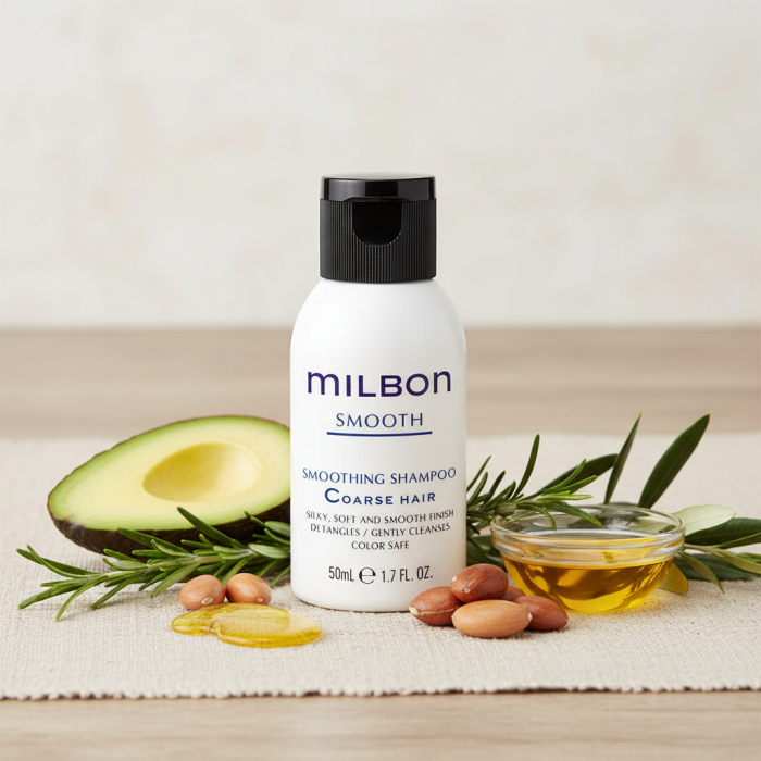 Разглаживающий Шампунь для Жестких, Пористых Волос Milbon Smooth Smoothing Shampoo Coarse Hair