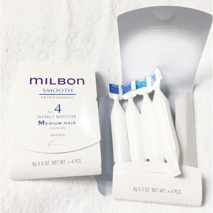 Пролонгирующий Бустер для Нормальных Волос Milbon Smooth Professional No. 4 Weekly Booster Medium Hair