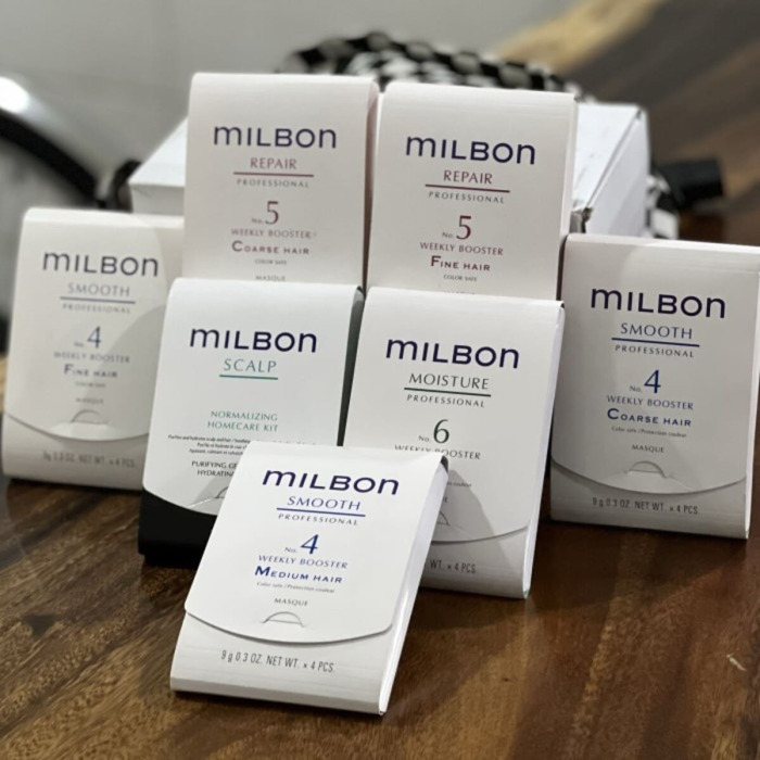 Пролонгирующий Бустер для Нормальных Волос Milbon Smooth Professional No. 4 Weekly Booster Medium Hair