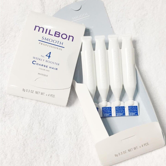 Пролонгирующий Бустер для Жестких, Пористых Волос Milbon Smooth Professional No. 4 Weekly Booster Coarse Hair