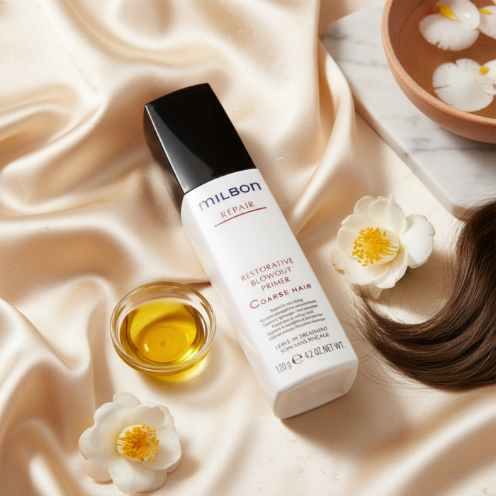Восстанавливающая Эссенция для Жестких, Пористых Волос Milbon Repair Restorative Blowout Primer Coarse Hair