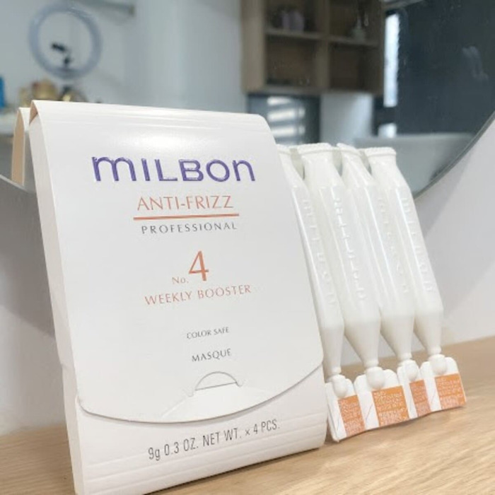 Пролонгирующий Бустер для Пушистых и Кучерявых Волос Milbon Anti-Frizz Professional No. 4 Weekly Booster