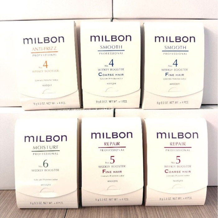 Пролонгирующий Бустер для Пушистых и Кучерявых Волос Milbon Anti-Frizz Professional No. 4 Weekly Booster