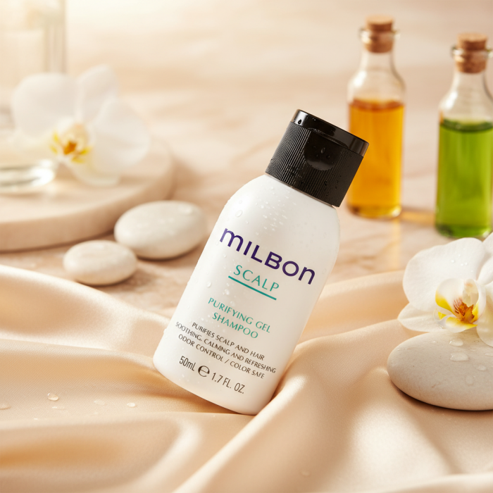 Очищающий Гель-Шампунь для Волос и Кожи Головы Milbon Scalp Purifying Gel Shampoo