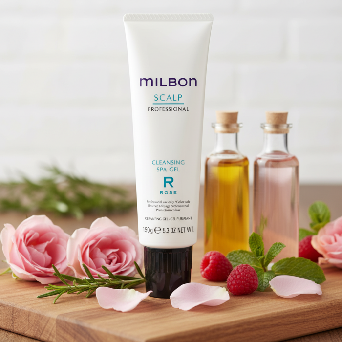 Очищающий Гель для Кожи Головы с Запахом Розы Milbon Scalp Professional Cleansing Spa Gel R Rose