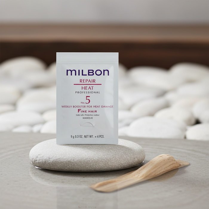 Пролонгирующий Бустер для Тонких Волос Milbon Repair Heat Professional No. 5 Weekly Booster for Heat Damage Fine Hair