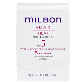 Пролонгирующий Бустер для Тонких Волос Milbon Repair Heat Professional No. 5 Weekly Booster for Heat Damage Fine Hair