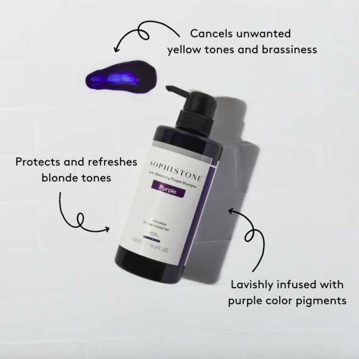 Фиолетовый Шампунь Milbon Sophistone Color Balancing Purple Shampoo