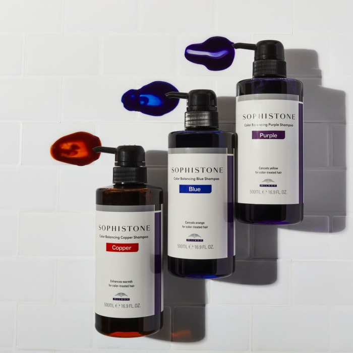 Фиолетовый Шампунь Milbon Sophistone Color Balancing Purple Shampoo