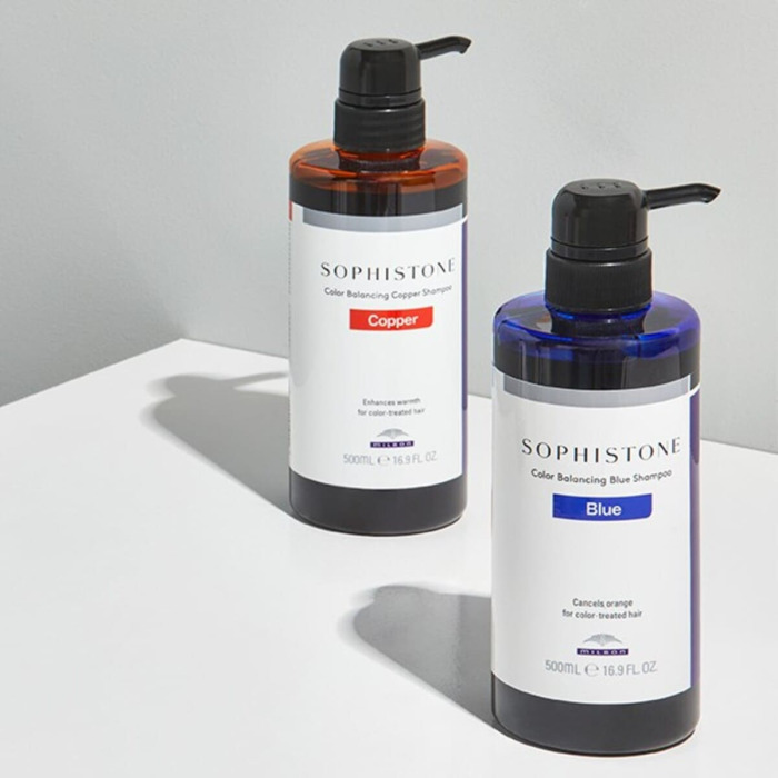 Синий Шампунь Milbon Sophistone Color Balancing Blue Shampoo