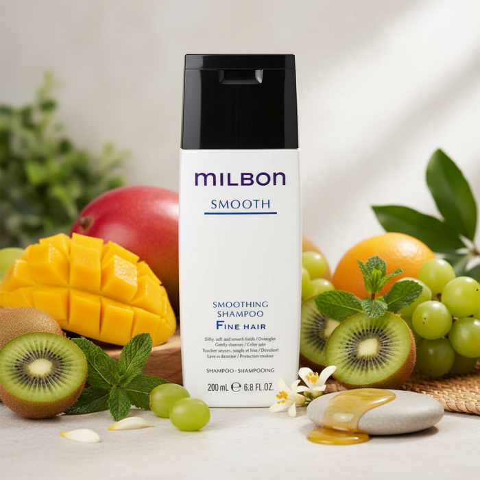 Разглаживающий Шампунь для Тонких Волос Milbon Smooth Smoothing Shampoo Fine Hair