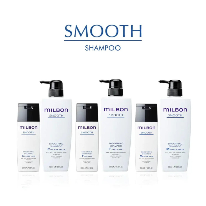 Разглаживающий Шампунь для Тонких Волос Milbon Smooth Smoothing Shampoo Fine Hair