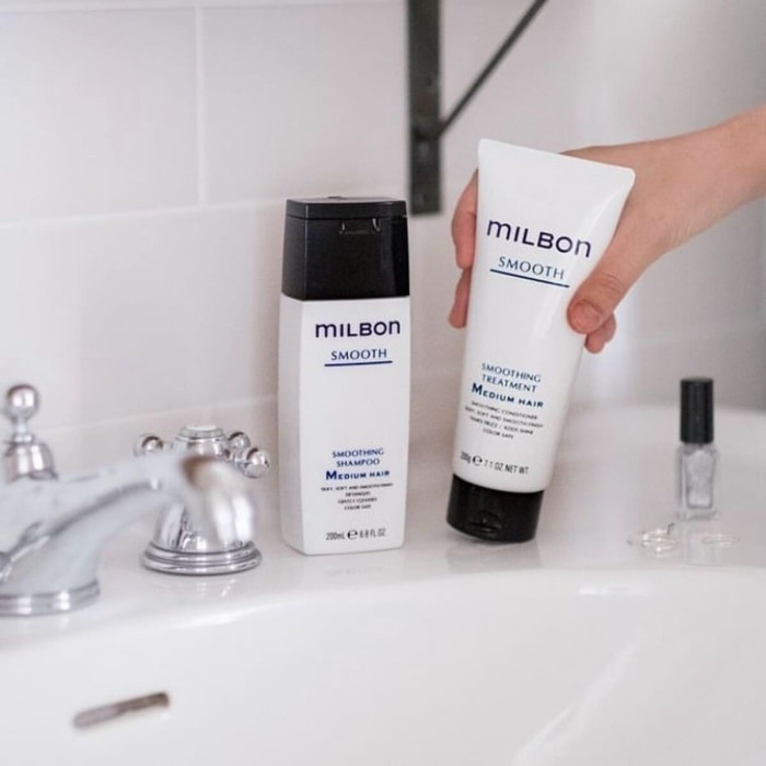 Разглаживающий Шампунь для Нормальных Волос Milbon Smooth Smoothing Shampoo Medium Hair