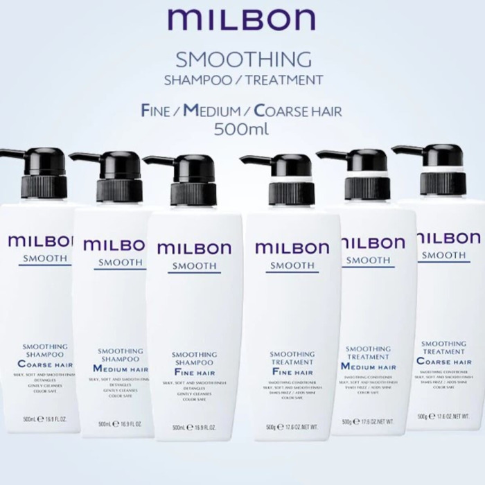 Разглаживающий Шампунь для Нормальных Волос Milbon Smooth Smoothing Shampoo Medium Hair