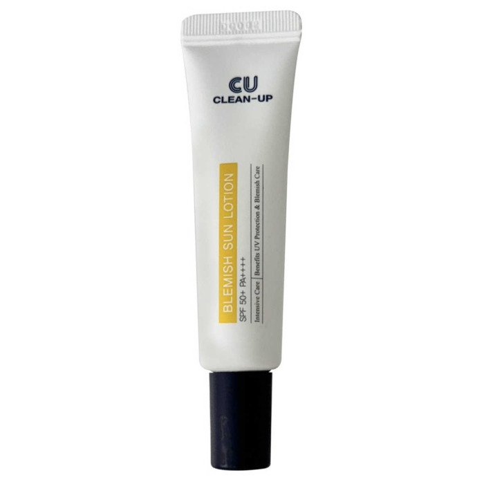 Солнцезащитный Лосьон с Липосомами на Стабильных Фильтрах CU SKIN Clean-Up Blemish Sun Lotion SPF 50+ PA++++