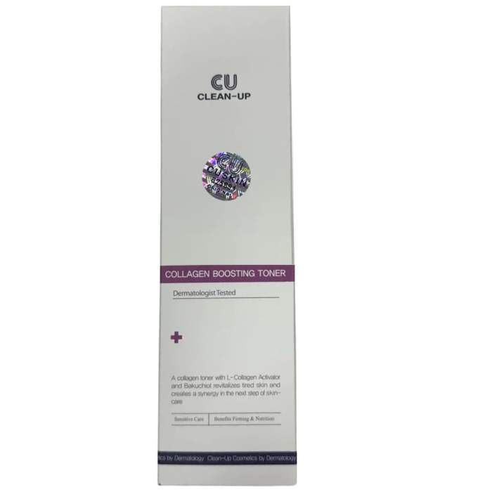 Тонер для Улучшения Упругости Кожи CU SKIN Clean-up Collagen Boosting Toner
