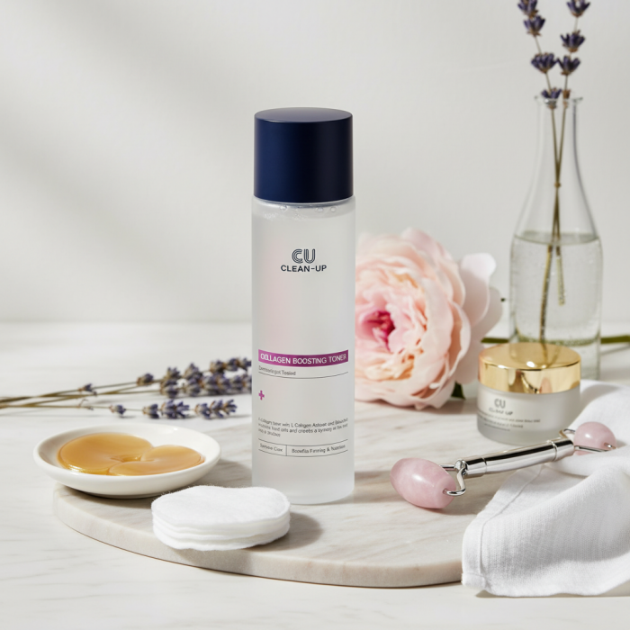 Тонер для Улучшения Упругости Кожи CU SKIN Clean-up Collagen Boosting Toner