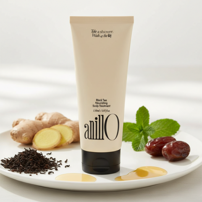 Питательная Укрепляющая Маска для Волос и Кожи Головы ANILLO Black Tea Nourishing Scalp Treatment