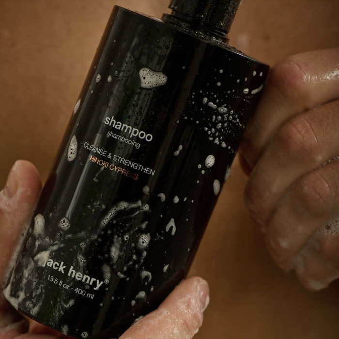 Шампунь для Волос с Пептидами и Растительными Суперфудами Jack Henry Hinoki Cypress Shampoo
