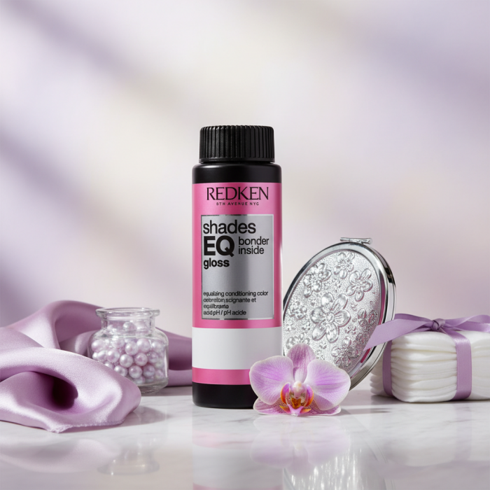 Краска для Волос с Бондером Тон-в-Тон без Аммиака с Эффектом Кондиционера (Двойная Нейтрализация) Redken Shades EQ Gloss Bonder Inside All in One Bonder + Hair Toner (VV Intense), 60 мл