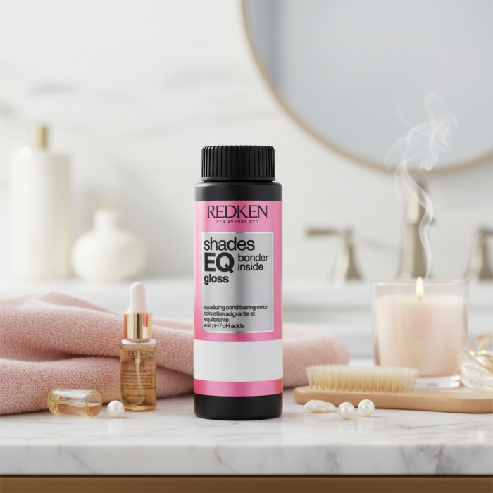 Краска для Волос с Бондером Тон-в-Тон без Аммиака с Эффектом Кондиционера (Серебристые Оттенки) Redken Shades EQ Gloss Bonder Inside All in One Bonder + Hair Toner (Silver Strong), 60 мл