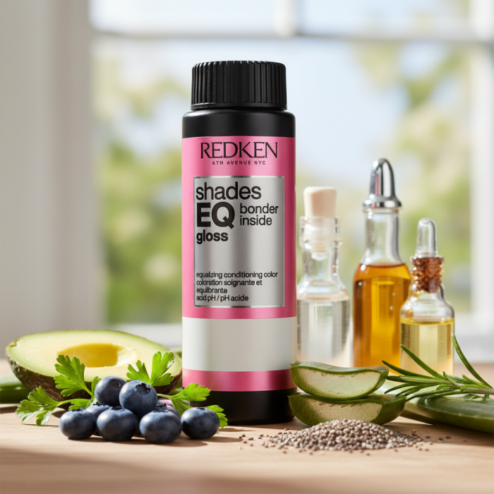 Краска для Волос с Бондером Тон-в-Тон без Аммиака с Эффектом Кондиционера (Оттенки Блонд) Redken Shades EQ Gloss Bonder Inside All in One Bonder + Hair Toner (1001 Blondes), 60 мл