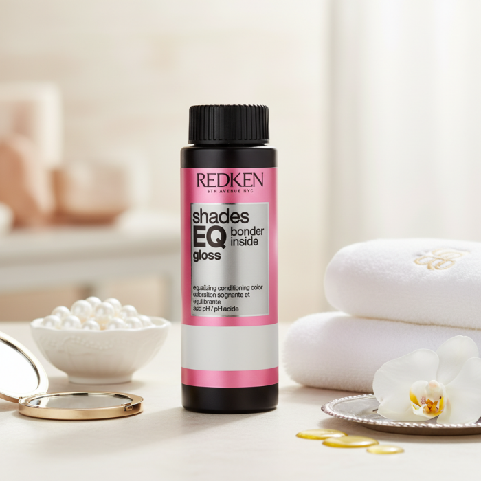 Краска для Волос с Бондером Тон-в-Тон без Аммиака с Эффектом Кондиционера (Естественные Оттенки) Redken Shades EQ Gloss Bonder Inside All in One Bonder + Hair Toner (Natural), 60 мл