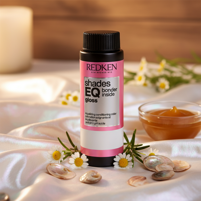 Краска для Волос с Бондером Тон-в-Тон без Аммиака с Эффектом Кондиционера (Естественные Оттенки) Redken Shades EQ Gloss Bonder Inside All in One Bonder + Hair Toner (Natural), 60 мл