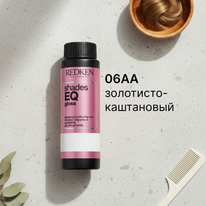 Краска для Волос Тон-в-Тон без Аммиака с Эффектом Кондиционера (Основной Каталог) Redken Shades EQ Gloss, 60 мл