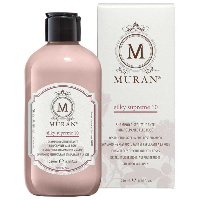 Шампунь для Реконструкции и Увеличения Объема Волос MURAN Silky Supreme 10 Restructuring Plumping Rose Shampoo