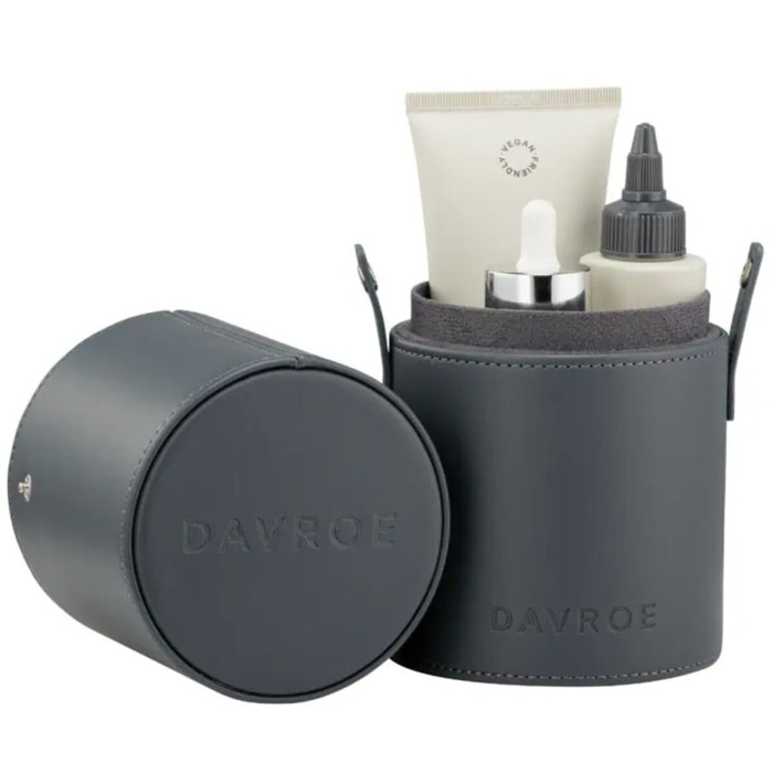 Набор Продуктов для Ухода за Кожей Головы и Волосами с Массажной Щеткой DAVROE Scalp Remedy Spa Pack