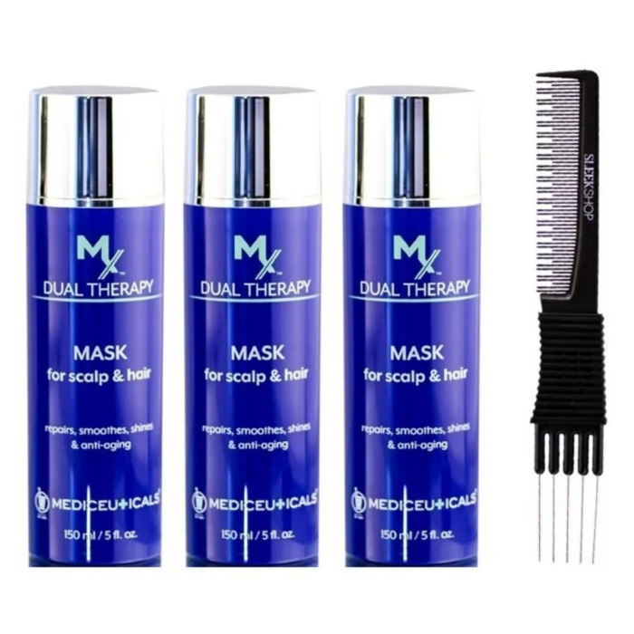 Восстанавливающая и Антивозрастная Маска для Волос и Кожи Головы Mediceuticals MX Dual Therapy Mask for Scalp & Hair