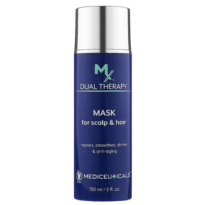 Восстанавливающая и Антивозрастная Маска для Волос и Кожи Головы Mediceuticals MX Dual Therapy Mask for Scalp & Hair