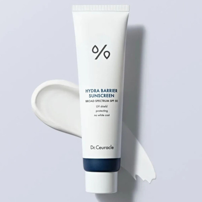 Увлажняющий Солнцезащитный Крем на Основе Физических Фильтров Dr. Ceuracle Hydra Barrier Sunscreen SPF 50